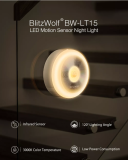מנורת לילה עם גלאי תנועה של המותג  BlitzWolf® BW-LT15 – במכירה מוקדמת ומחיר משתלם!