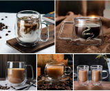 מגוון כוסות קפה מדליקות עם דופן כפולה למשקאות חמים!